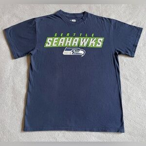 NFL Seattle Seahawks Men’s T-Shirt Blue Size Medium Team Apparel